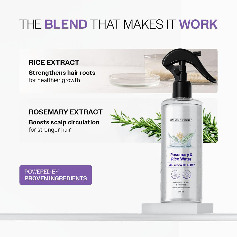 Rosemary & Rice Water Hair Growth Spray