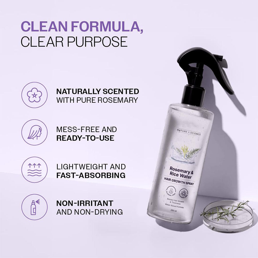 Rosemary & Rice Water Hair Growth Spray
